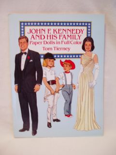John F Kennedy and His Family Paper Dolls Bytom Tierney  
