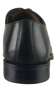 Johnston and Murphy Mens Dress Shoes Harding Plac Black Leather Oxfords 20 6461  