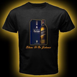 Johnnie Walker Blue Label Scotch Whisky Johnny Alcohol T Shirt Size s 3XL  