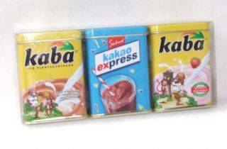 1 x Dose aus Blech Kakao Kaba oder Kaba Erdbeer Kaufladen Kinderkuche  