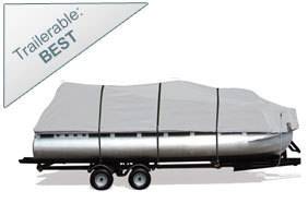 Silver Shark 300 Pontoon Boat Cover Fits 20' 24' Beam Up to 96"  