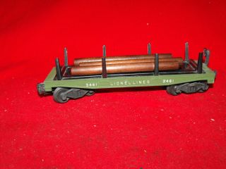 Lionel 3461 Green Operating Log Car  
