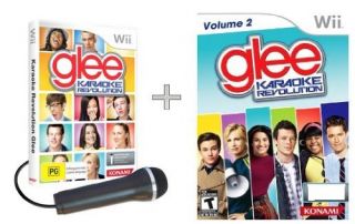 Glee Karaoke Revolution Volume 2 Wii 2011 Sing Along with the Glee Cast NIB  