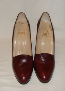Vintage Designer Joseph Heels Shoes Loafers Size 8 5 N  