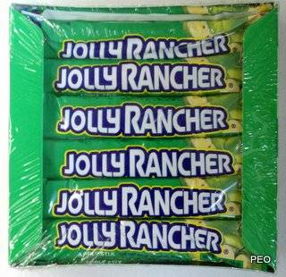 Jolly Rancher Green Apple Sticks Hard Candy 36 Count BX  