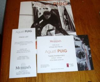 Agusti Puig Cat at Messum's March 2010 Price List  
