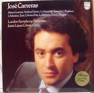 Jose Carreras Jesus Lopez Cobos Opera Arias LP Mint 9500 771 1980 Holland  