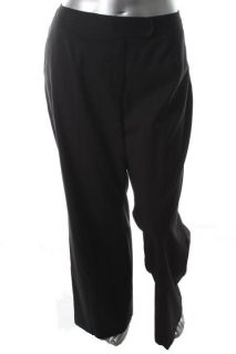 Jones New York NEW Black Pinstripe Flat Front Dress Pants Plus 18W BHFO  