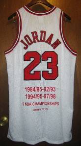 Michael Jordan Auto Set Pro Cut Career Jerseys Carolina Bulls Wizards 123  