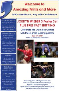 JORDYN WIEBER olympics 2012 USA DANCE excercise gym london games sexy 3 POSTERS  