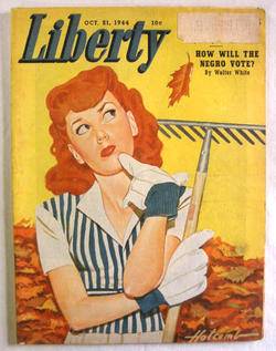 1944 October 21 Liberty Magazine Girls Ball League Ten Years in Japan  