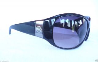 Michael Kors M3628S Black Silver Wrap MK Logo Sunglasses Authentic Womens New  