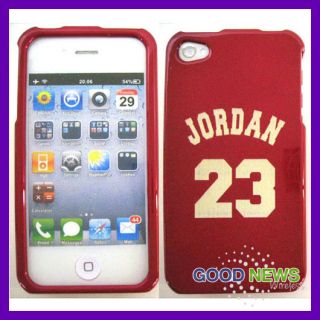 For Verizon Sprint at T Apple iPhone 4 4S Jordan 23 Hard Case Phone Cover  