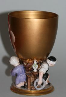 Stunning KPM Porcelain Goblet Beaker Tumbler C 1840  