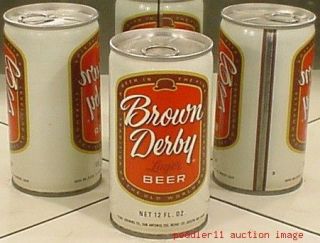 Brown Derby Beer C s Can Pearl San Antonio 78206 Texas St Joseph Missouri 52E  