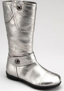 New Girls "Silver Pewter" Size 1 Casual Dress Boots Shoes Selling Out Fast  