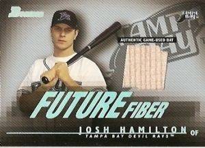 2003 Bowman Josh Hamilton Future Fiber Bat  