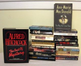 Lot 25 Mystery Crime Thriller PB HC Books Agatha CHRISTIE Alfred HITCHCOCK  