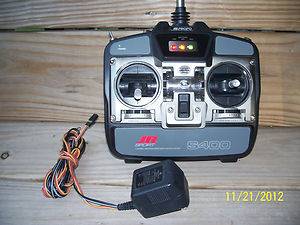 JR FM 4 CHANNEL RC RADIO BATTERY AND DUAL CHARGER  