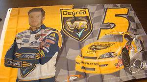 Dale Earnhardt Jr Autographed Degree Men V2 Flag  