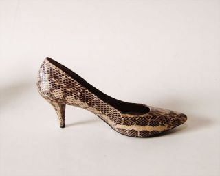 New DKNY Juli Ladies Clay Snake Heels Shoes Size 9M 10M  