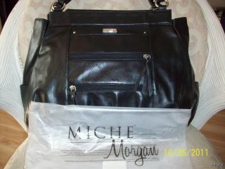 Prima Big Bag Handbag Shell Only Morgan Black Faux Leather