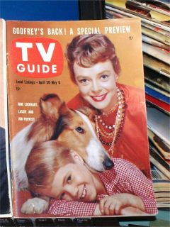 Vintage TV Guide Magazine 1960 June Lockhart Lassie