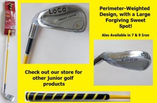 Dunlop Junior Golf 5 Iron 28 Golf Club Age 5 8 Left Hand Loco Crazy
