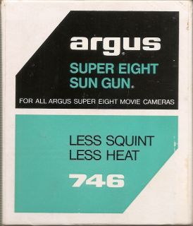 Argus Super Eight Sun Gun for all Argus Super Eight Movie Cameras Less