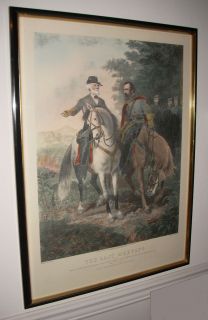 Julio The Last Meeting 25x34 Hand Colored Lithograph