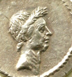 Julius Caesar Silver Denarius BN 141