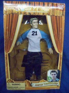 Justin Timberlake NSYNC collectable marionette doll action figure MIB