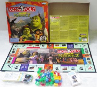 Parker Brothers Monopoly Junior Shrek 2 Game 100 Complete