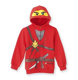 New Lego Ninjago Red Hoodie Jacket Costume Fleece Ninja Kai