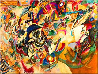6x8 Kandinsky Abstract Art Composition VII Ceramic Tile