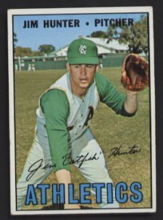 Jim Hunter Kansas City Athletics 1967 Topps Card 369