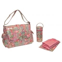 New Kalencom 2960 Laminated Buckle Bag Cotton Candy Paisley Pink Fast