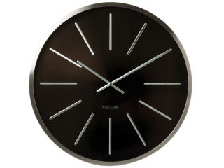 Karlsson Giant Maxiemus Wall Clock, 24 Diameter, Black Face, Station
