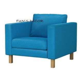 IKEA Karlstad Chair Armchair Cover Slipcover Korn Blue