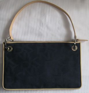 DKNY Donna Karan Navy Blue Logo Shoulder Bag Handbag