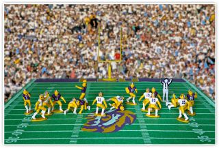 Kaskey Kids College LSU Football Action Figures 26 Players 1 Ref 2