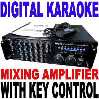 Emb EBK37 Digital Karaoke Mixing Stereo Amplifier 700 w Max Remote Key