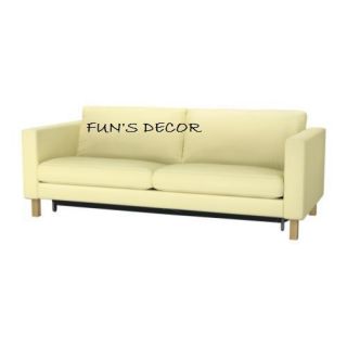 New IKEA Karlstad Sofabed Sofa Bed Cover Slipcover Sivik Light Yellow