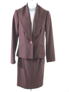 Katharine Hamnett London Burgundy Blazer Jacket Suit 42