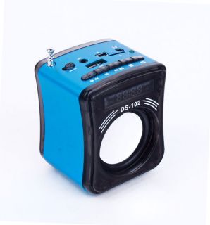  Micro SD TF Card USB Disk  Player Amplifier FM Radio DS102 Blue