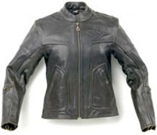 Genuine Kawasaki Vulcan Black Top Leather Jacket Medium