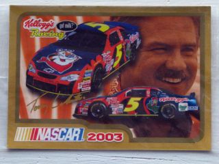 2003 Kelloggs Terry Labonte Trading Cards NASCAR