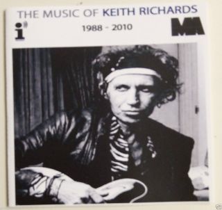 MUSIC OF KEITH RICHARDS 1988 2010 SUPER RARE 18TRK PROMO CD ROLLING