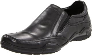 Kenneth Cole Mens Alca Has Black Slip on Business Casual Loafers Dress