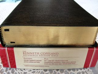 Kenneth Copeland Reference Bible Black Genuine Leather